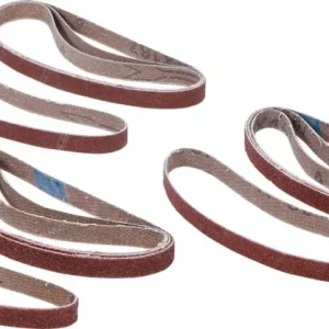 Goedkoop BGS 8853-1 Set schuurbanden voor BGS 8853 10 mm x 330 mm K 60 - 80 - 120 12 delig