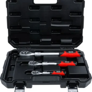 Shop Nu BGS Do It Yourself 72113 Ratelsleutel-set uittrekbaar 6,3 mm (1/4") - 10 mm (3/8") - 12,5 mm (1/2") 3-delig