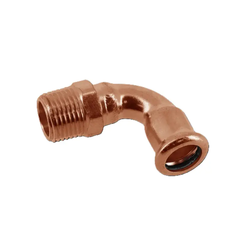 Ambachtelijk Bonfix 401540 M-press RK-water kniekoppeling 90° 1.1/2" buitendraad x 42 mm